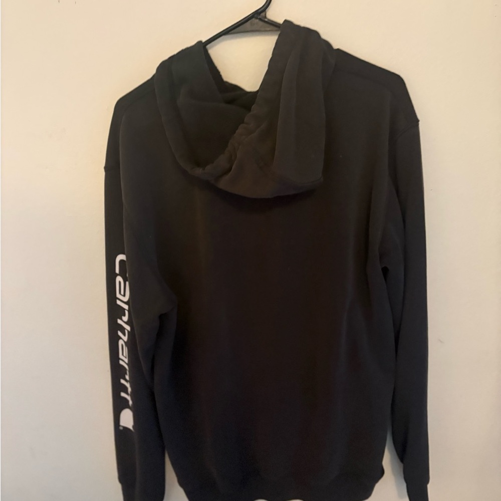 Carhartt Dark Hoodie with Sleeve Logo
